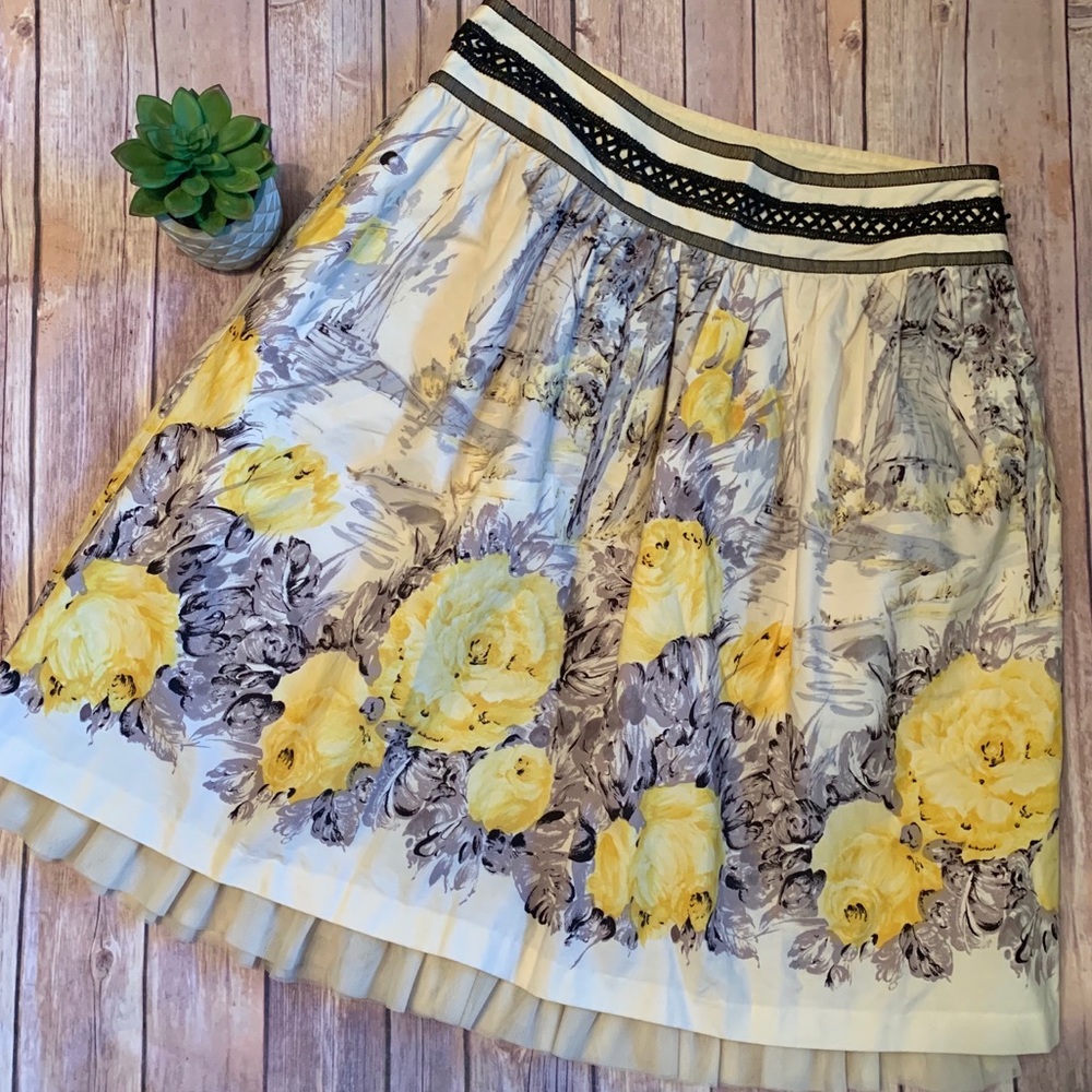 For Joseph Floral Midi Skirt Sz.